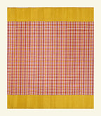 Multicolour Checkered Handloom Silk Saree