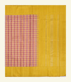 Multicolour Checkered Handloom Silk Saree