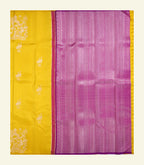 Yellow Handloom Silk Saree