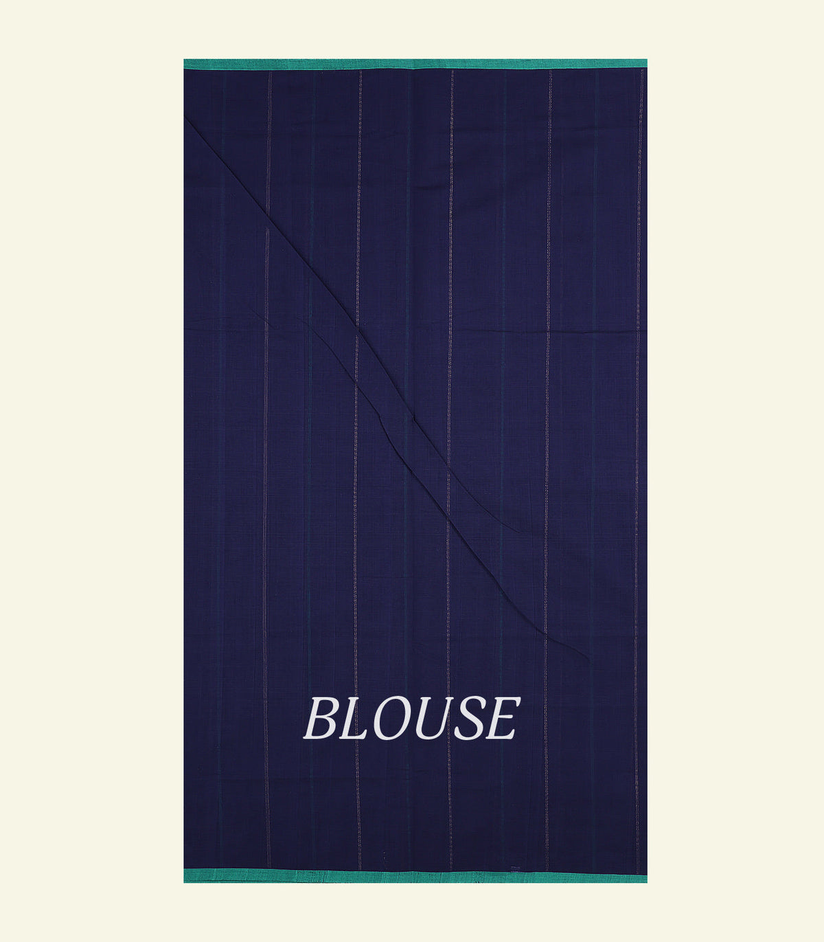 Navy Blue Handloom Cotton Saree