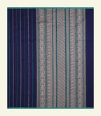 Navy Blue Handloom Cotton Saree
