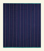 Navy Blue Handloom Cotton Saree