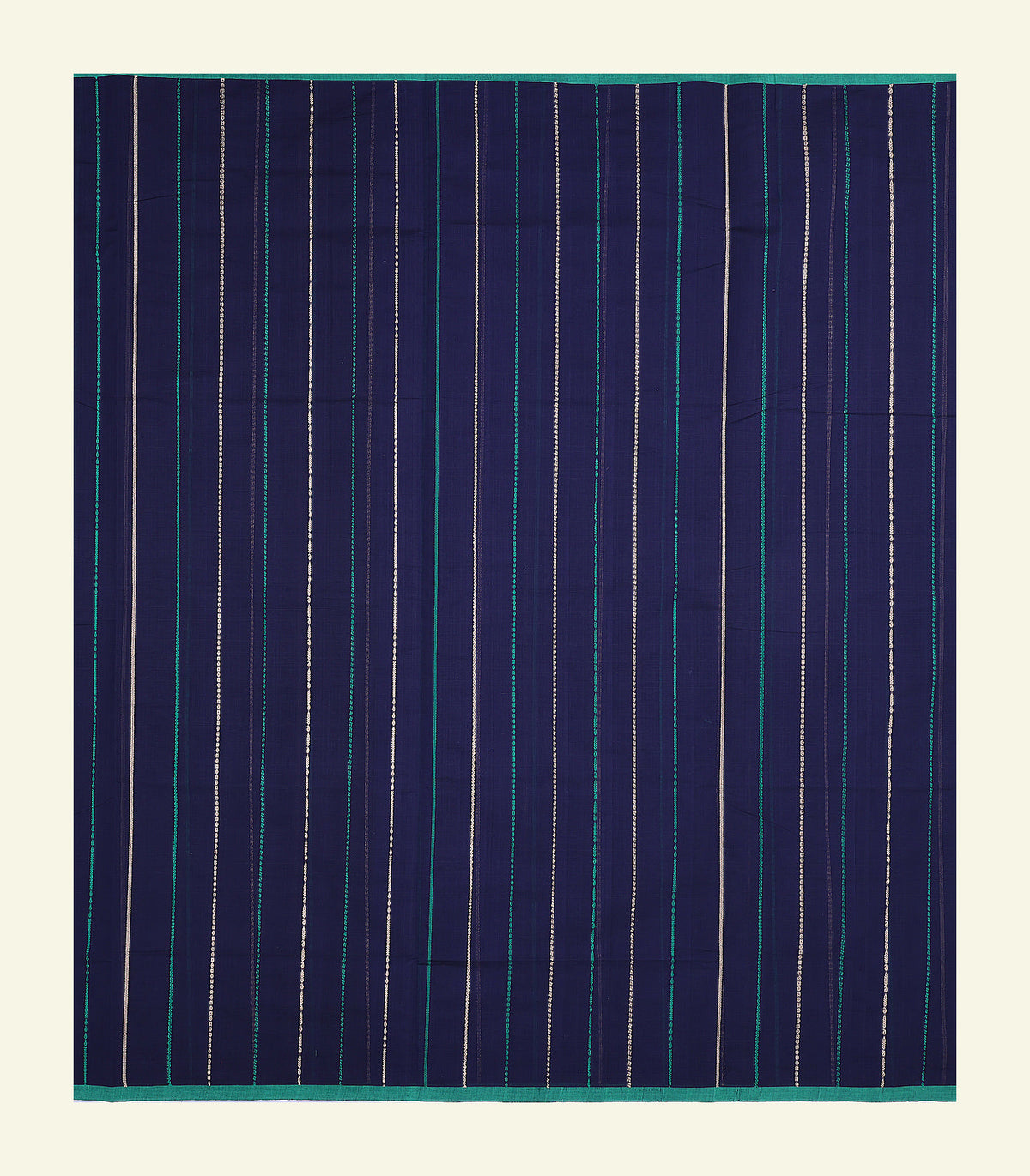 Navy Blue Handloom Cotton Saree