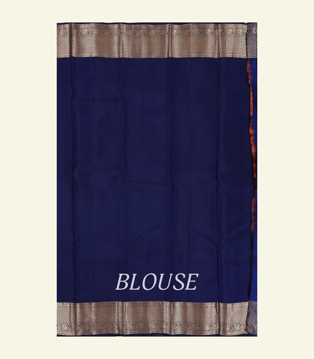 Classic Blue Silk Saree