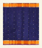 Navy Blue Handloom Silk Saree