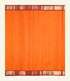 Orange Geti Pet Handloom Silk Saree