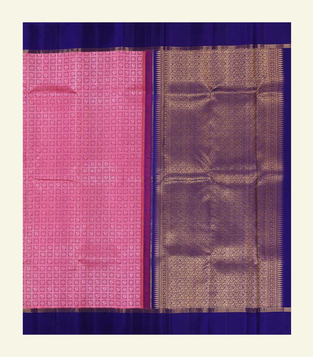 Pink Handloom Silk Saree