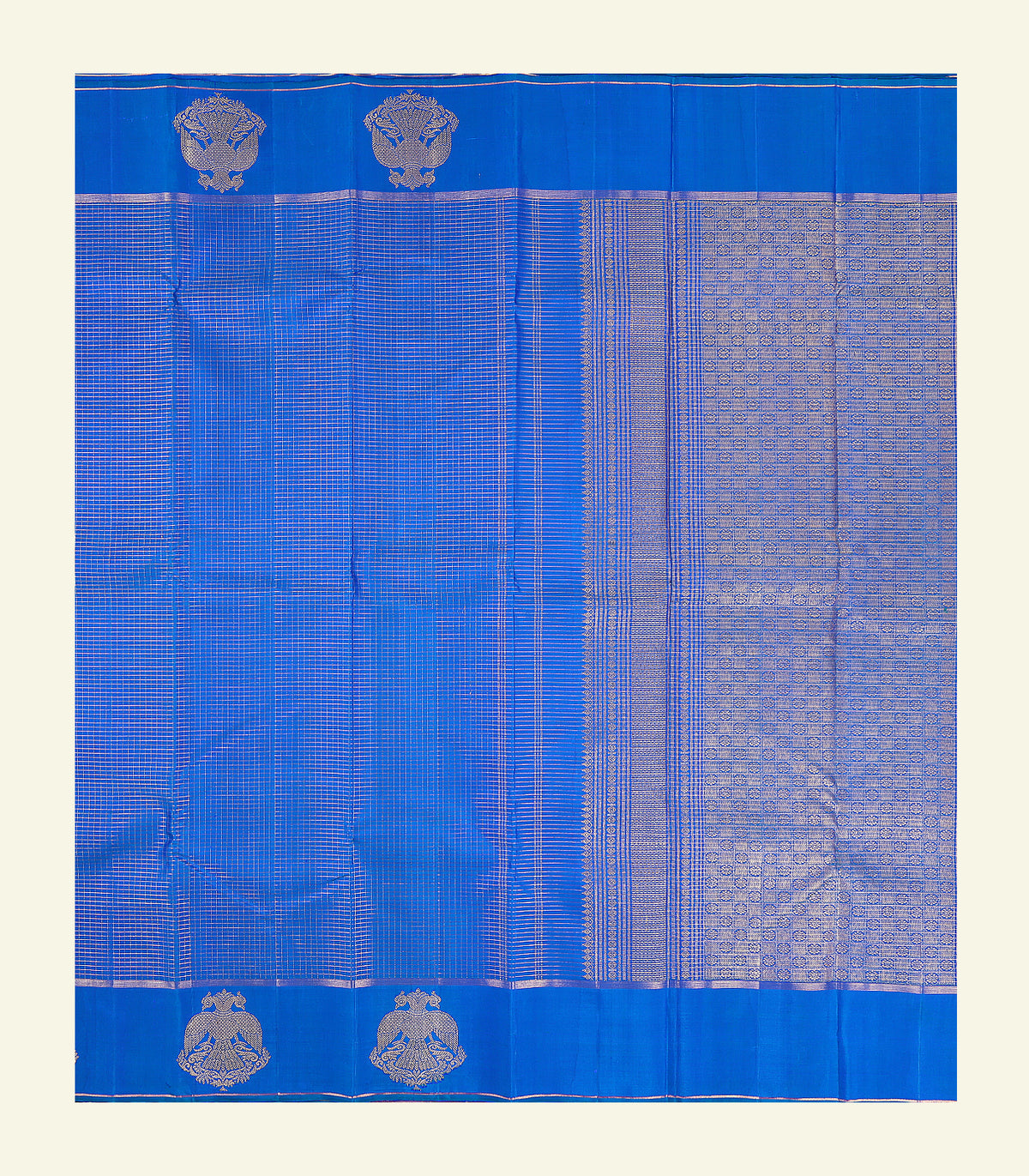 Oosi Checkered Handloom Silk Saree