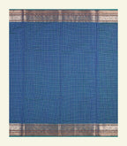 Peacock Blue Handloom Cotton Saree