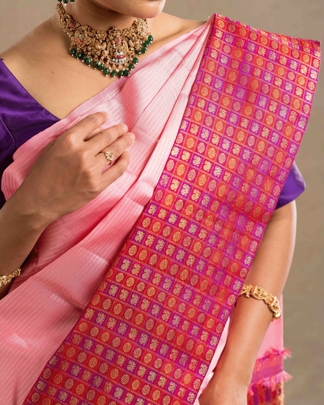 Korvai Handloom Silk Saree
