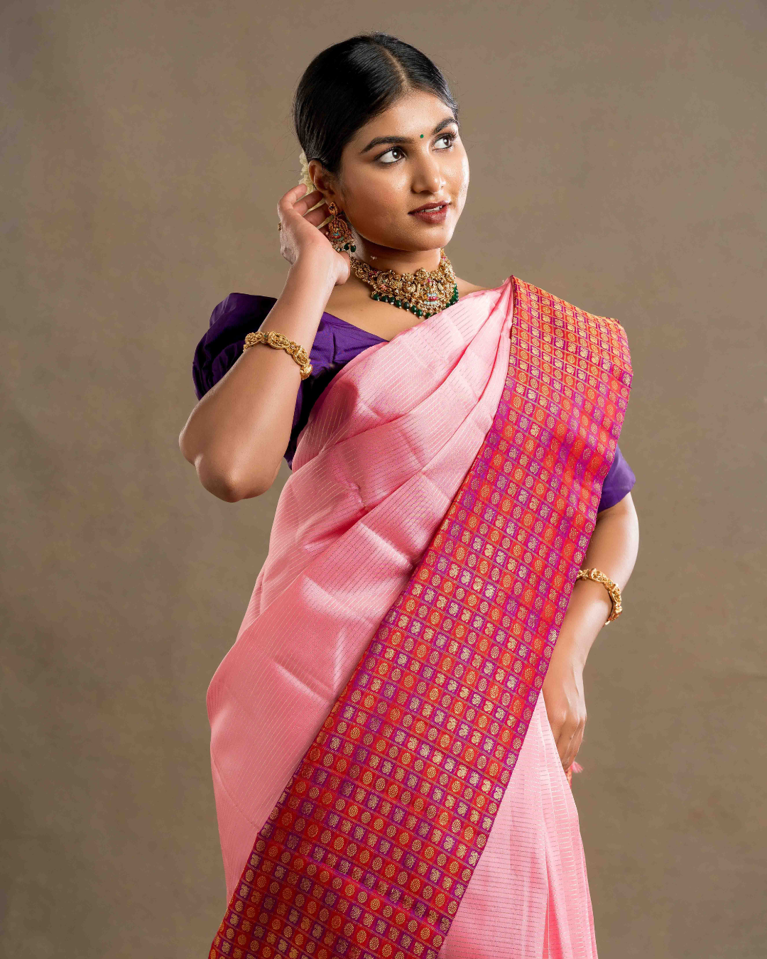Korvai Handloom Silk Saree