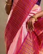 Korvai Handloom Silk Saree