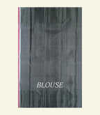 Checkered Pink Silk Saree