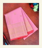 Pink Handloom Silk Saree