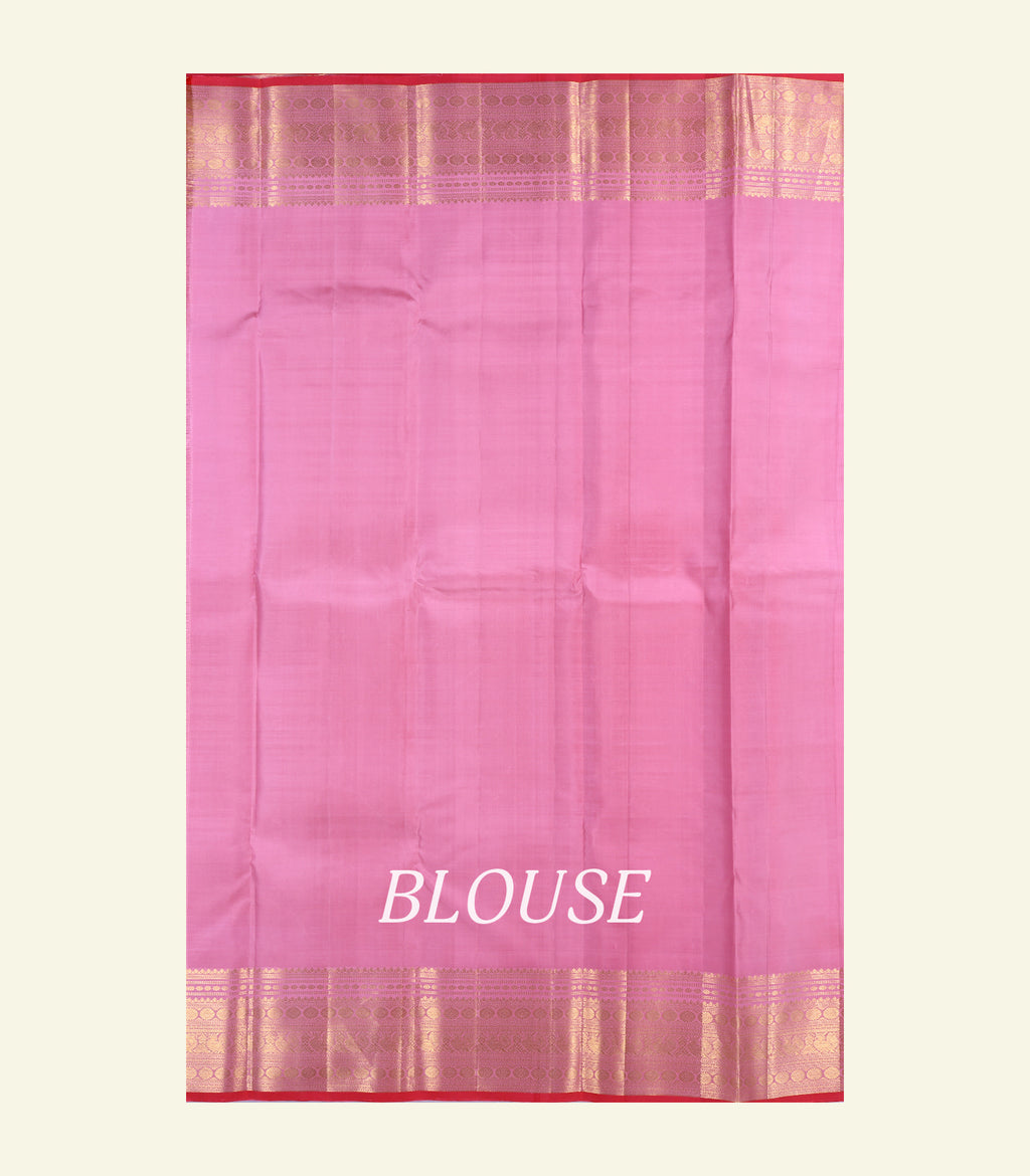 Pink Handloom Silk Saree