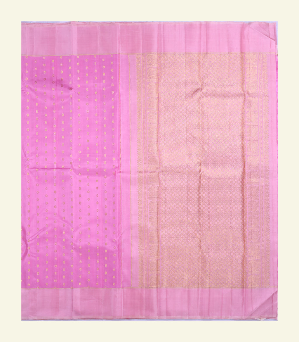 Pink Handloom Silk Saree