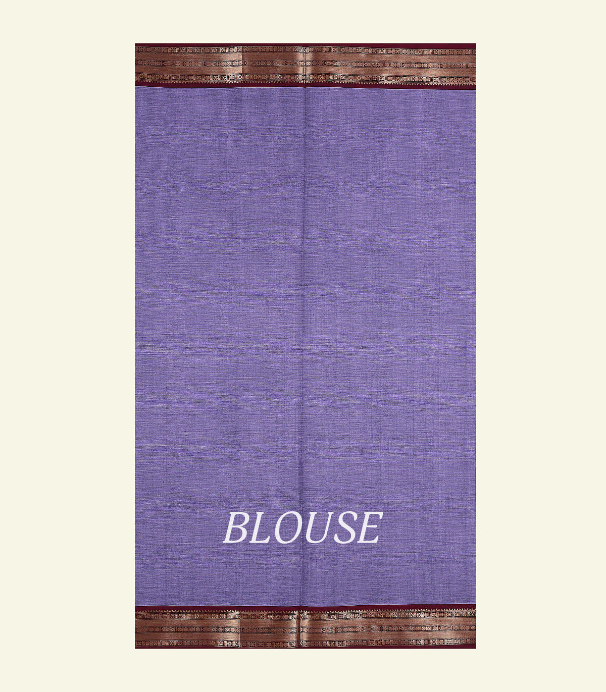 Lavender Handloom Cotton Saree