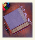 Lavender Handloom Cotton Saree