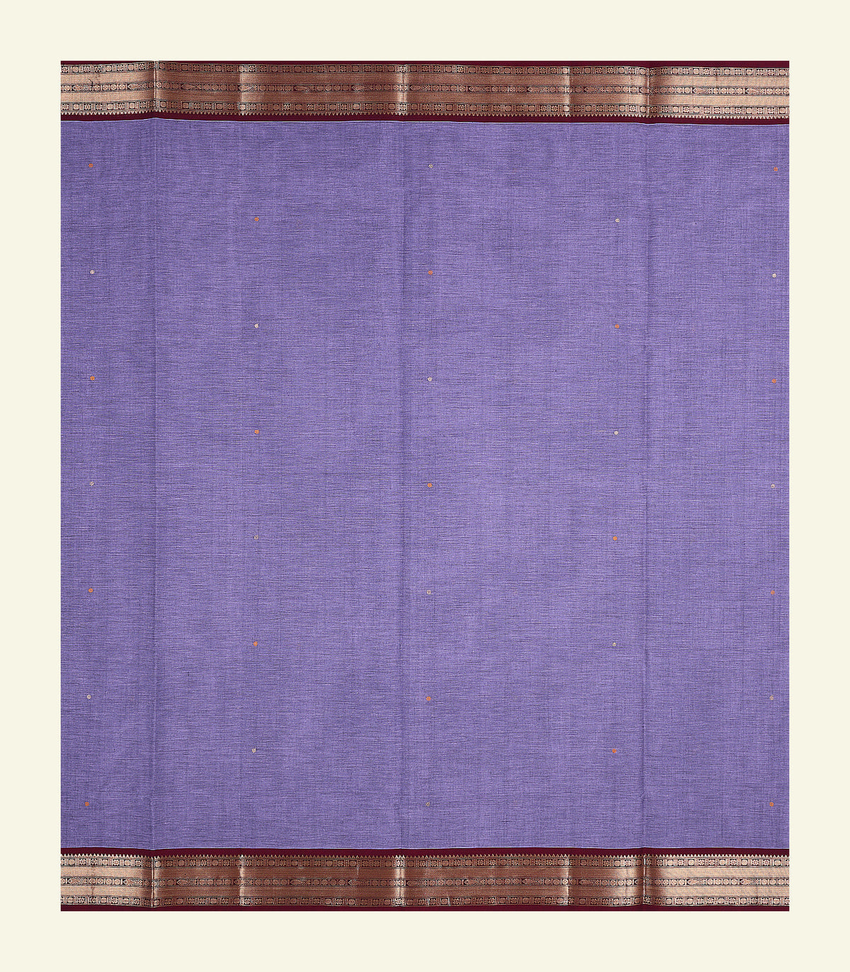 Lavender Handloom Cotton Saree