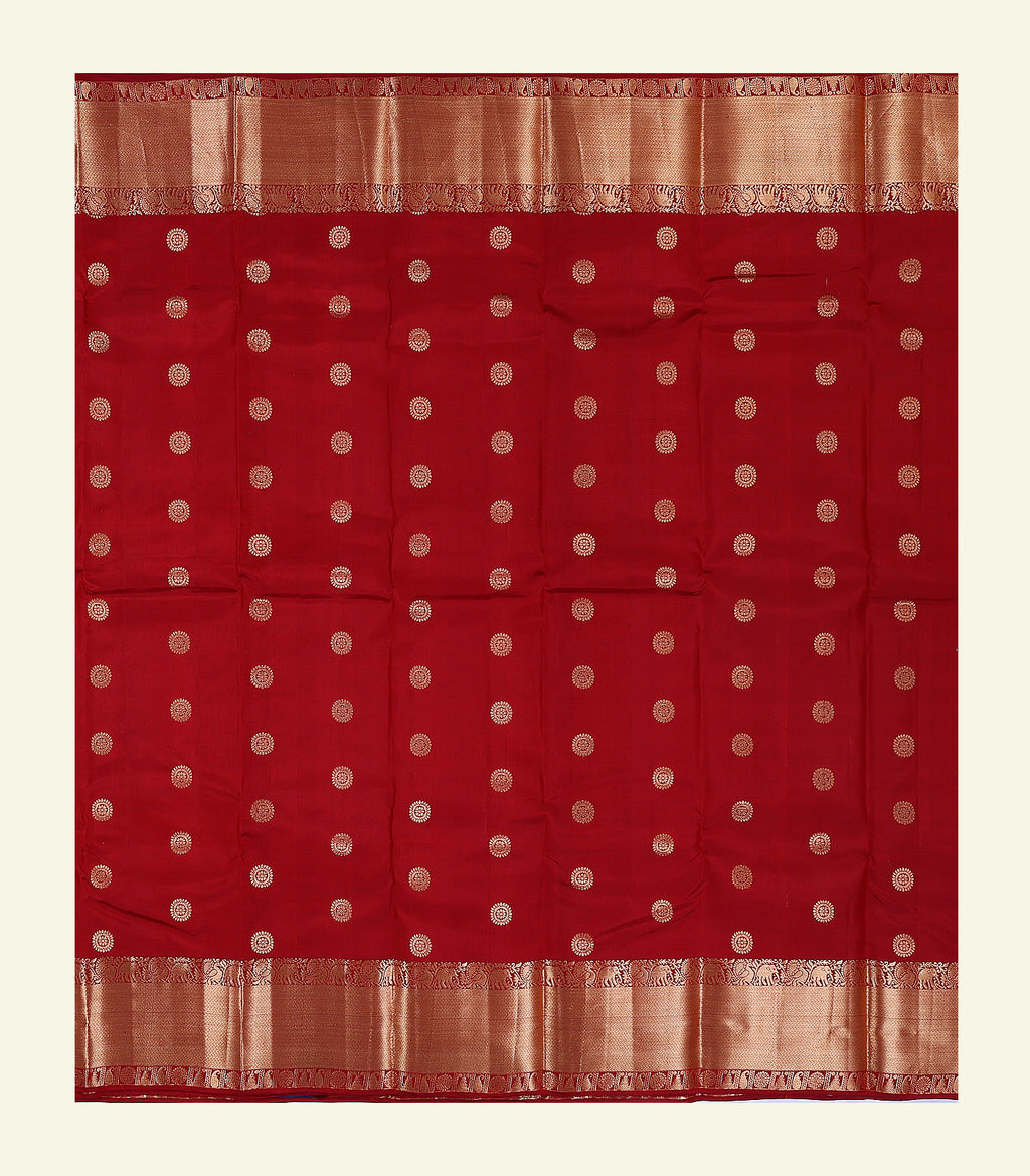 Traditional Red Silk Saree