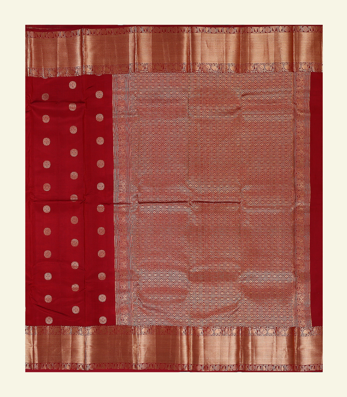 Traditional Red Silk Saree