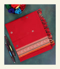 Brick Red Handloom Cotton Saree