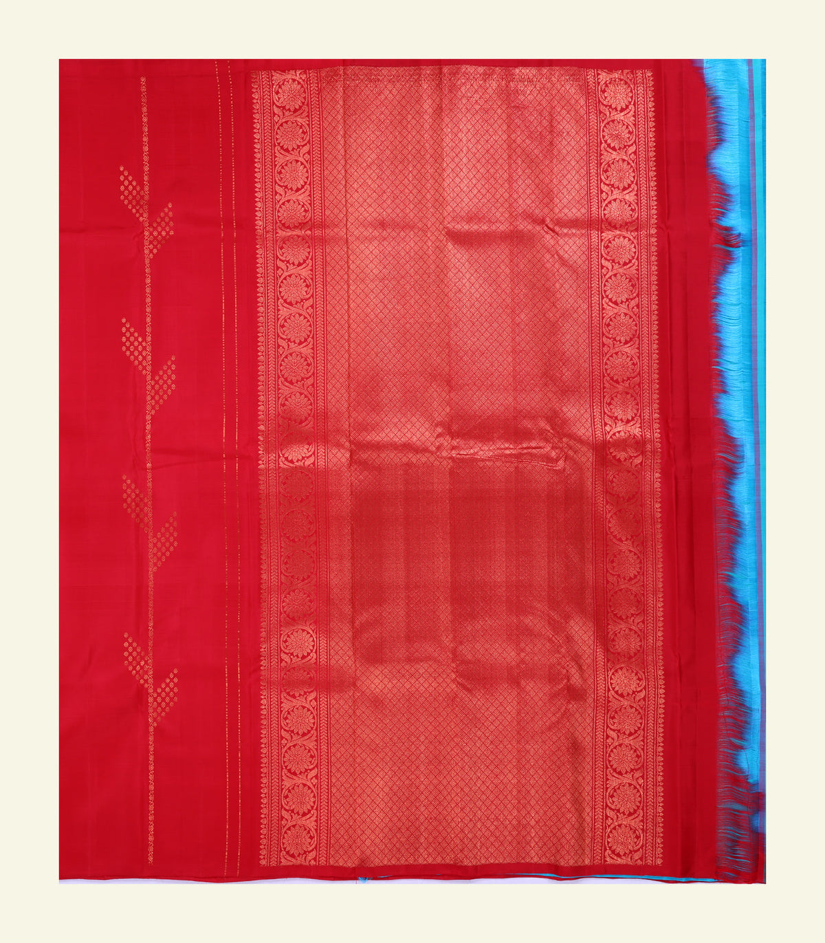 Red Handloom Silk Saree