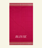 Ruby Red Handloom Cotton Saree