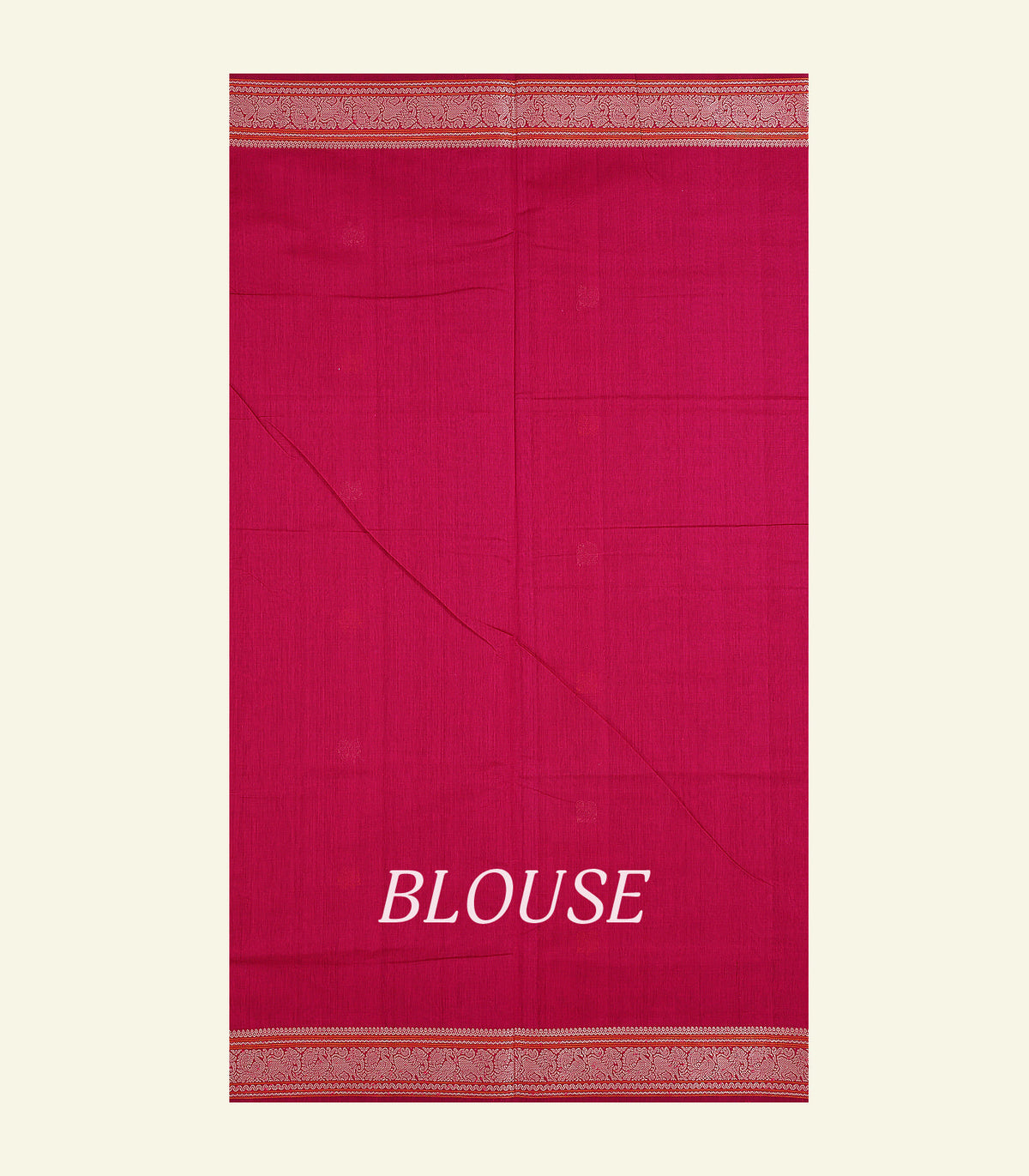 Ruby Red Handloom Cotton Saree