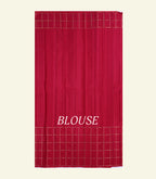 Rani Red Handloom Silk Saree