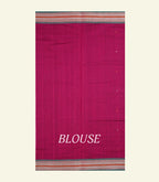 Raspberry Pink Handloom Cotton Saree