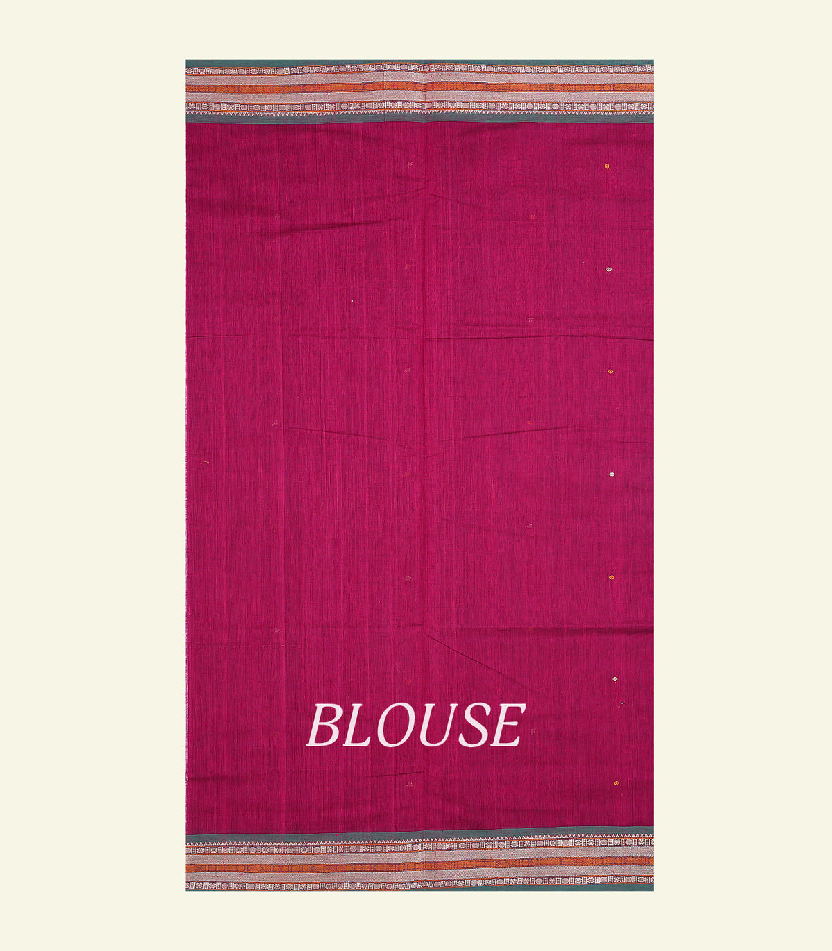 Raspberry Pink Handloom Cotton Saree