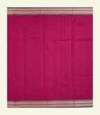 Raspberry Pink Handloom Cotton Saree