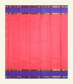 Coral Pink Handloom Silk Saree
