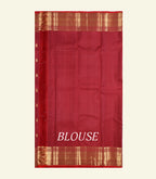 Brick Red Handloom Silk Saree
