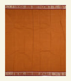 Rust Orange Cotton Saree