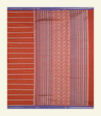 Rust Orange Velthari Handloom Cotton Saree