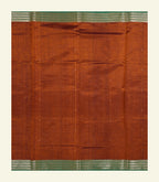 Rust Orange Silk Cotton Saree