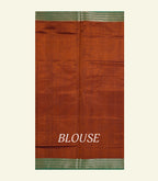 Rust Orange Silk Cotton Saree