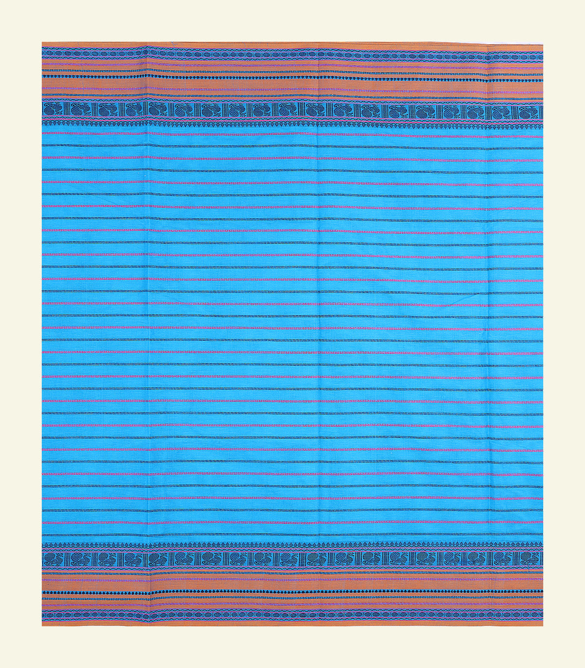 Sky Blue Velthari Cotton Saree
