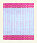 Checkered Sky Blue Handloom Silk Saree