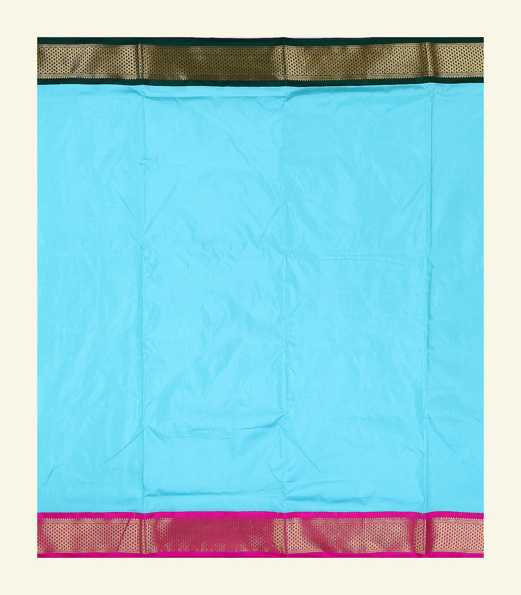 Ten Yards Ganga-Jamuna Handloom Silk Saree