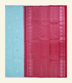 Sky Blue Handloom Silk Saree