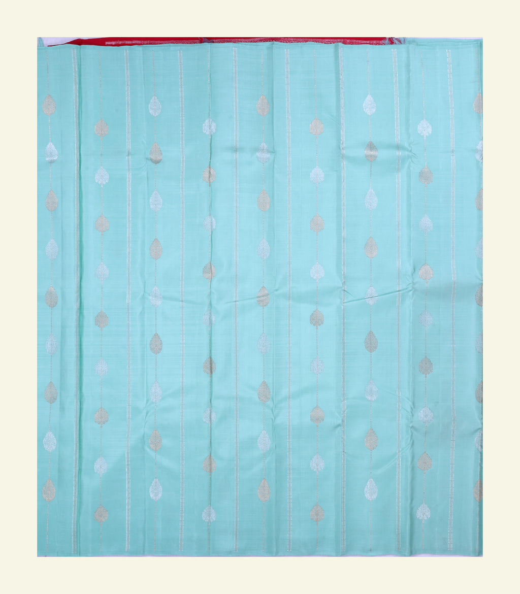Sky Blue Handloom Silk Saree
