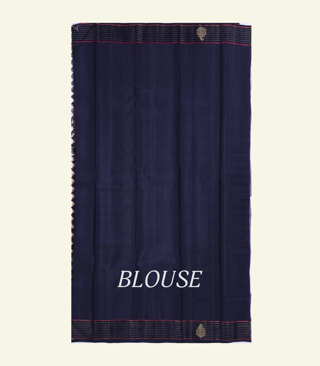 Tussar Checkered Handloom Silk Saree