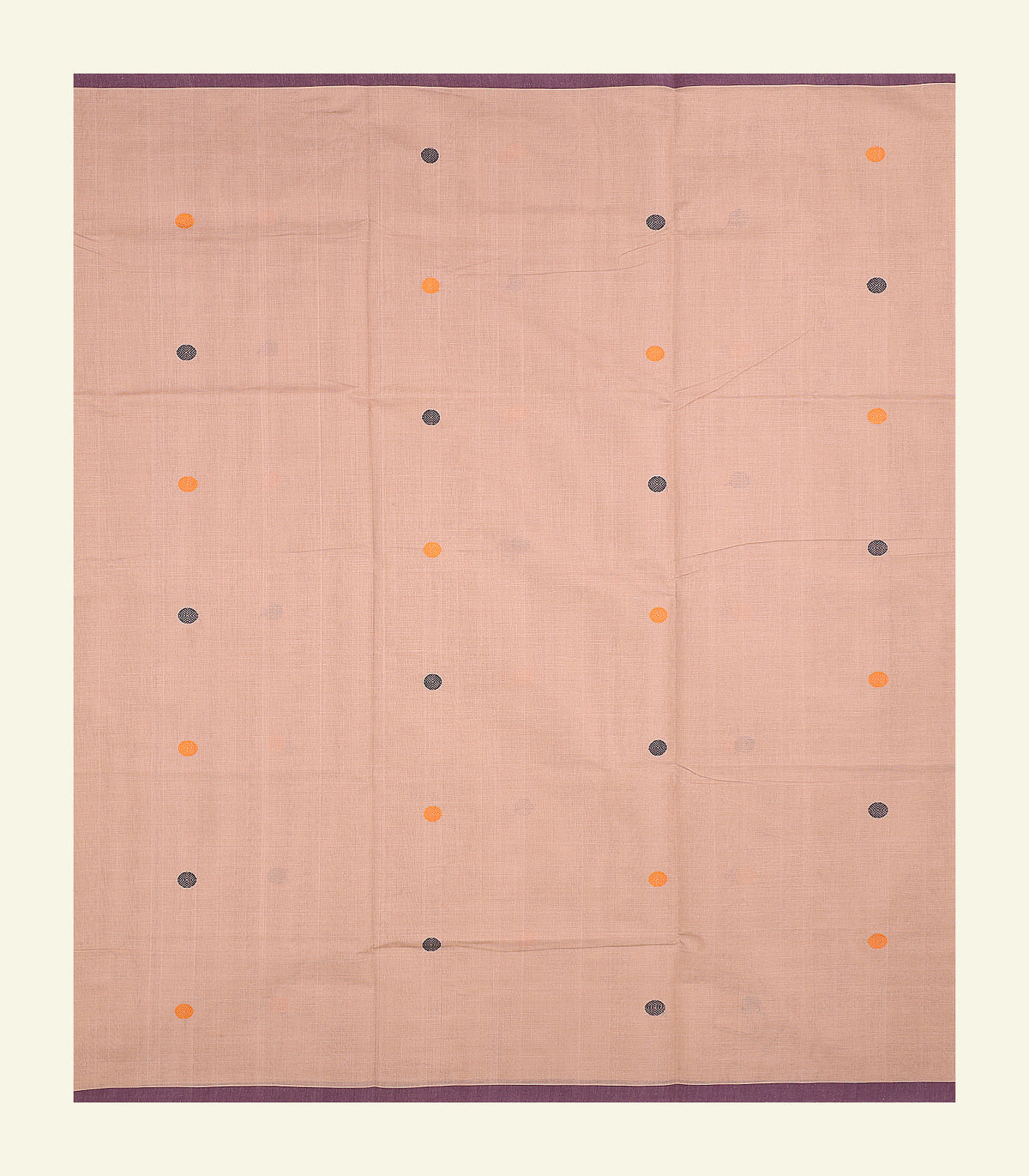 Tassar Handloom Cotton Saree Boder Less