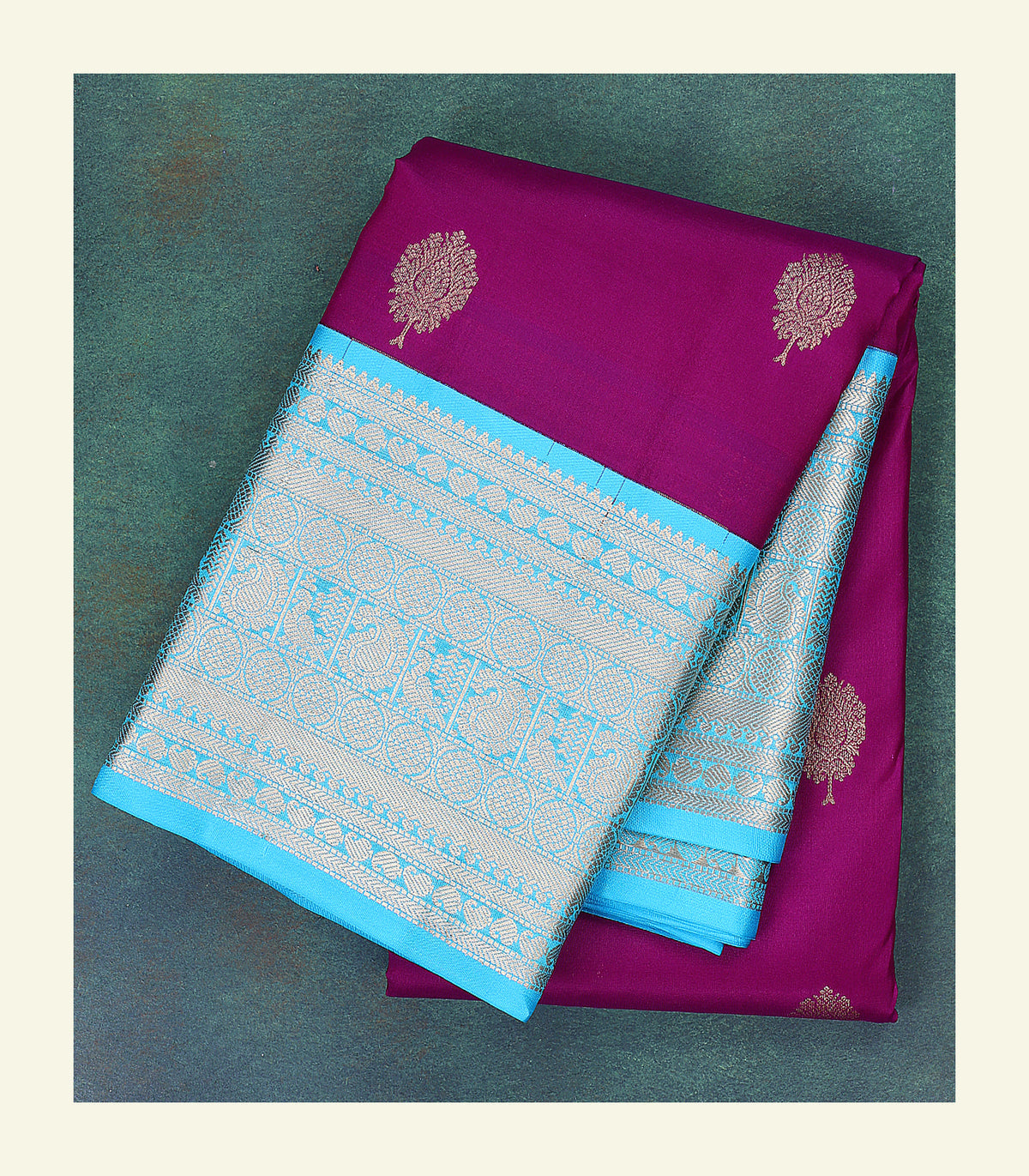 Classic Purple Silk Saree