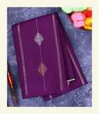 Purple Handloom Silk Saree