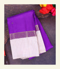 Violet Handloom Silk Saree