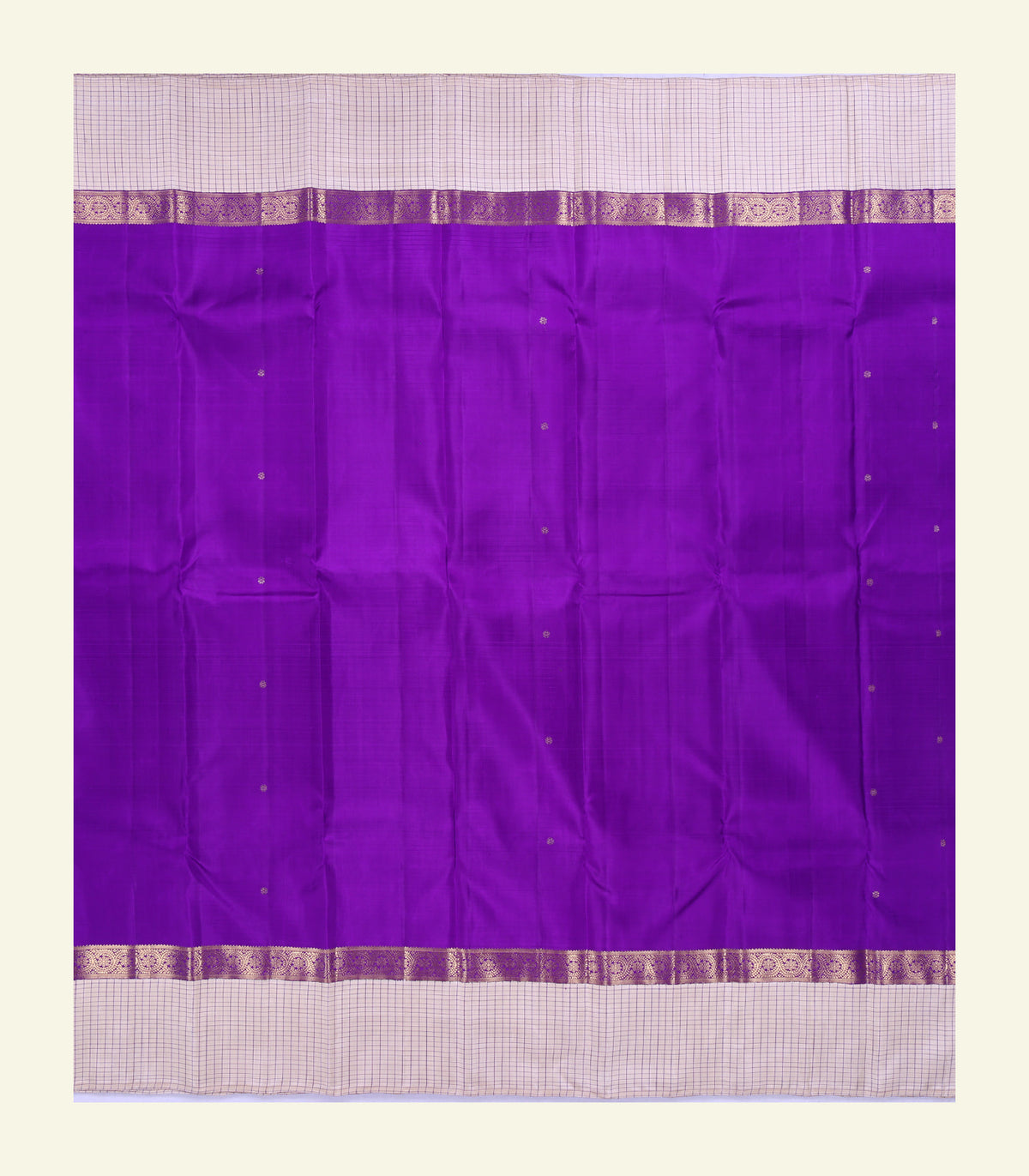 Violet Handloom Silk Saree